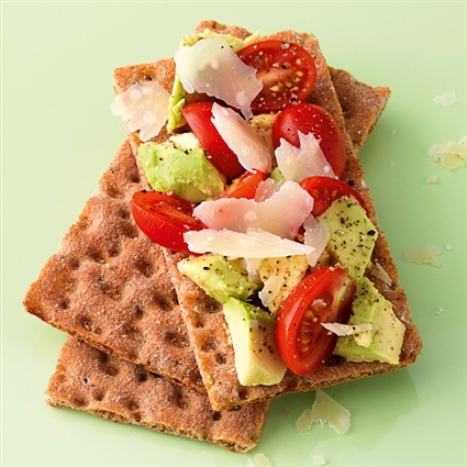 Knäckebrot mit Avocado
