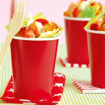 Hähnchensalat mit Erdbeeren