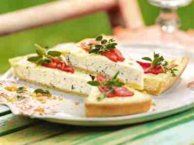 Knusprige Ricotta-Kräuter-Tarte