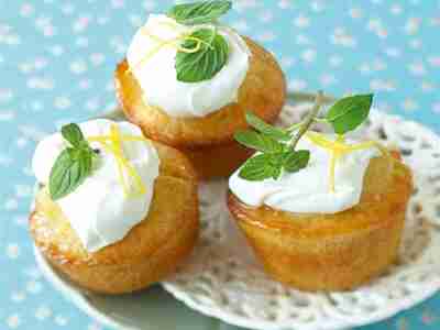 Getränkte Zitronen-Cupcakes