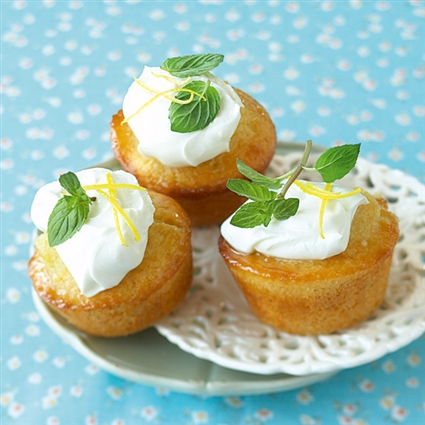 Getränkte Zitronen-Cupcakes