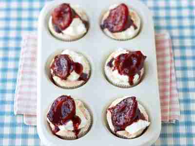 Angel-Cupcakes mit Pflaumen