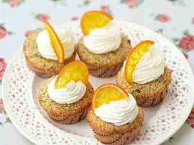 Jasmintee-Orangen-Cupcakes