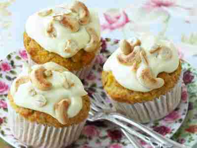 Würzige Möhren-Cupcakes