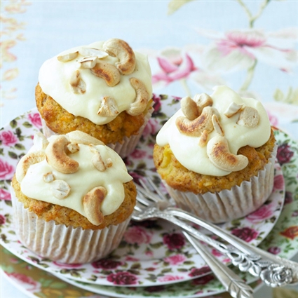 Würzige Möhren-Cupcakes