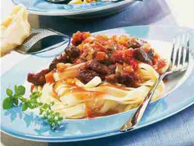 Tagliatelle mit Lammragout