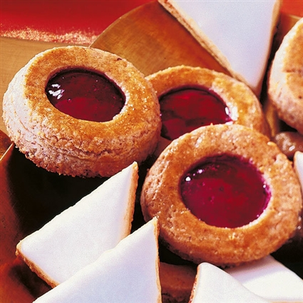 Linzer Plätzchen mit Haselnüssen