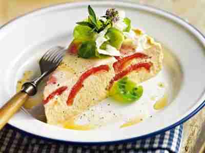 Rosenkohl-Terrine mit Tomaten