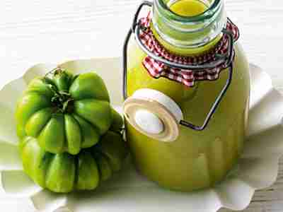 Grüner Tomatenketchup