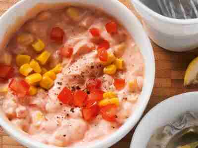 Zuckermaissauce mit Tomaten