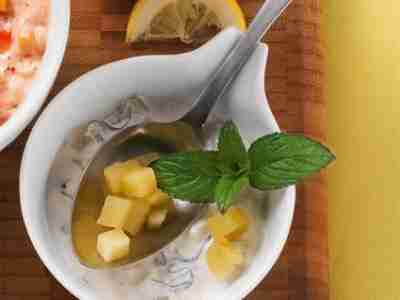 Apfel-Minz-Sauce