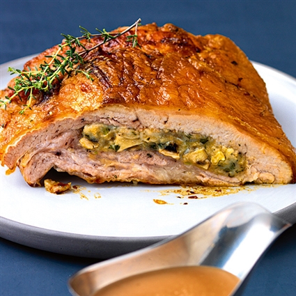Klassisch gefüllte Kalbsbrust