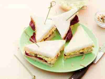 Tramezzini mit Apfel-Lauch-Creme