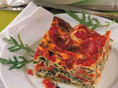 Spinat-Lasagne