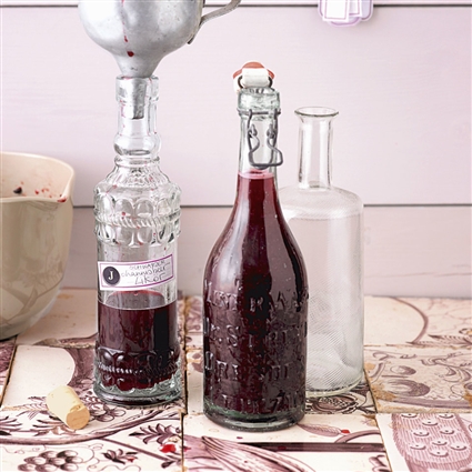 Johannisbeerlikör aus schwarzen Johannisbeeren