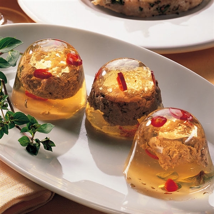 Leberterrine mit Apfelgelee