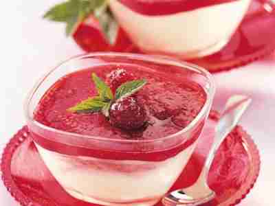 Himbeercreme mit Himbeermark
