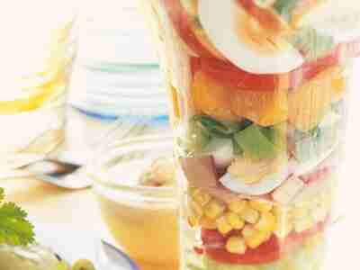 Curry-Schichtsalat
