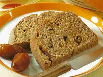 Dattelbrot mit Rosinen – Rezept für den Brotbackautomat