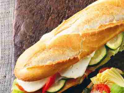 Schnelles Halloumi-Baguette