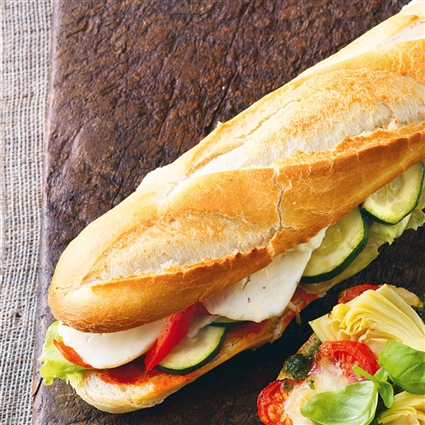Schnelles Halloumi-Baguette