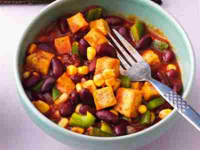 Schnelles Chili sin carne