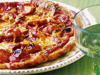 Feurige Tex-Mex-Pizza