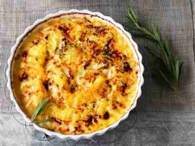 Kartoffelgratin mit Rosmarin