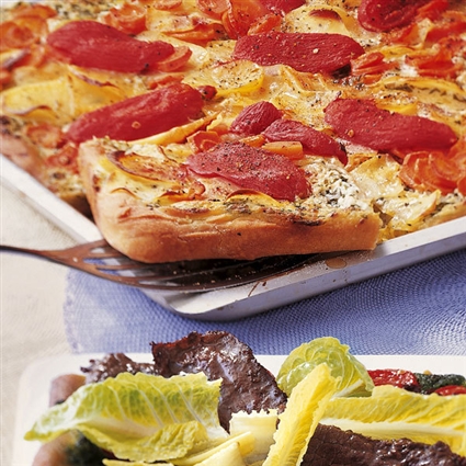 Kartoffel-Möhren-Pizza