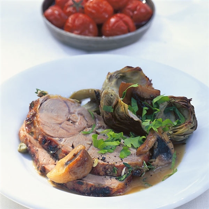 Lammbraten mit Artischocken