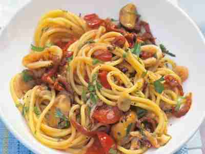 Spaghetti mit Meeresfrüchten