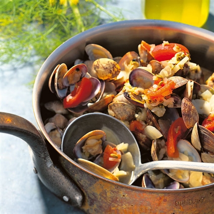 Muscheln im Fenchelsud
