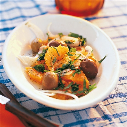 Sommerlicher Orangensalat