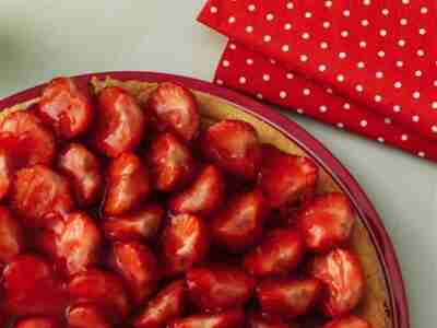Erdbeerbiskuitkuchen