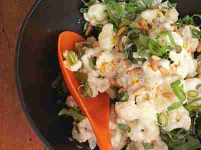 Kalorienarmer Blumenkohlsalat