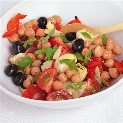 Kichererbsensalat mit Oliven