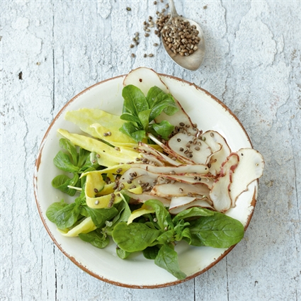 Wintersalat mit Topinambur