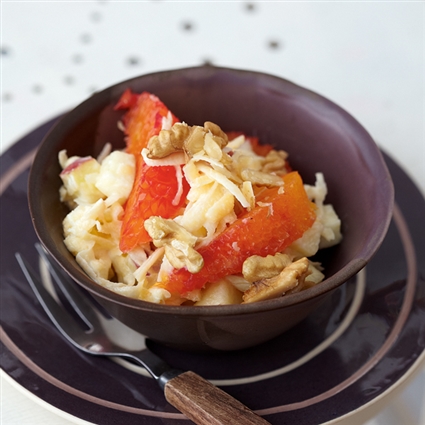 Steckrübensalat mit Blutorangen