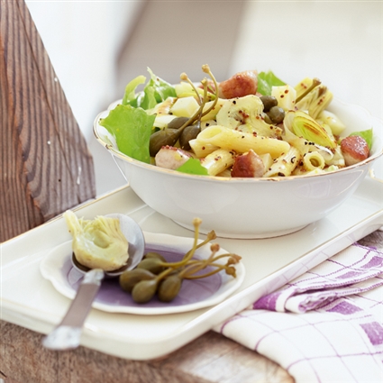 Winterlicher Nudelsalat