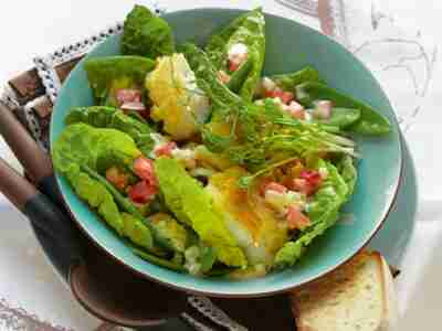 Salat mit Seelachs und Vermouth-Vinaigrette