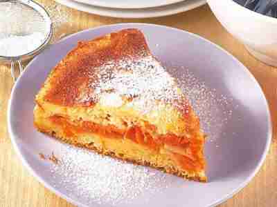 Kürbis-Apfel-Kuchen mit Eiercreme
