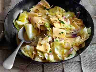 Krautfleckerl mit würzigem Bergkäse