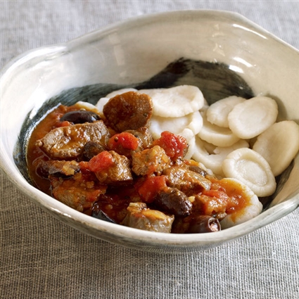 Lammragout mit Oliven und Orange