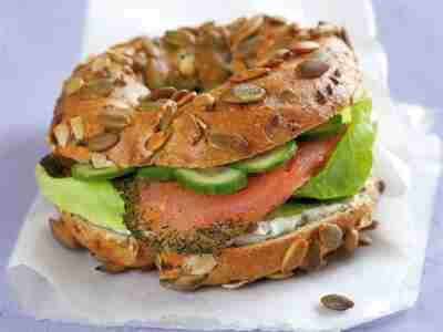 Lachs-Bagel