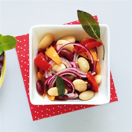 Bohnen-Paprika-Salat