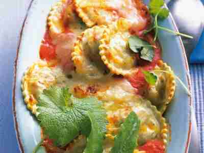 Maultaschen mit Wildkräuterfüllung