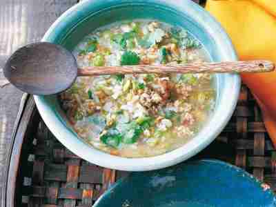 Reissuppe mit Hackfleisch