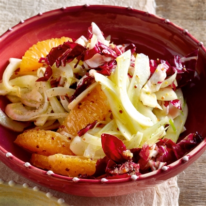 Radicchio-Fenchel-Salat mit Orangen