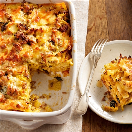 Wirsinglasagne mit Salsicce