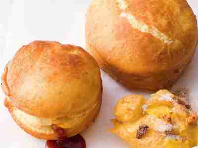 Apfelkrapfen mit Rosinen